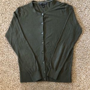 Banana Republic olive green cardigan